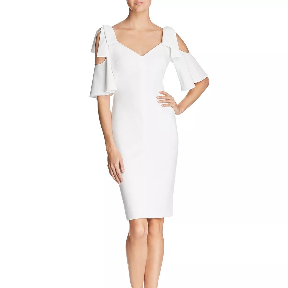 BLACK HALO Monaco Porcelain Cold Shoulder Dress